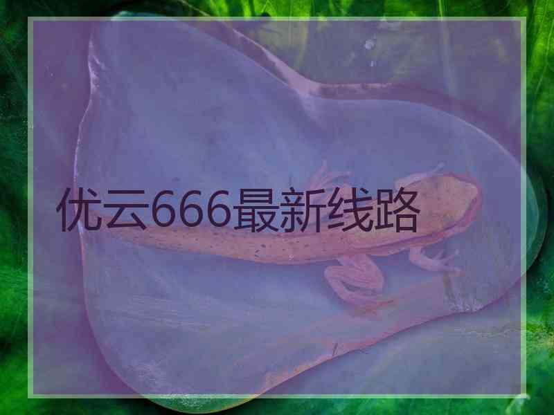 优云666最新线路