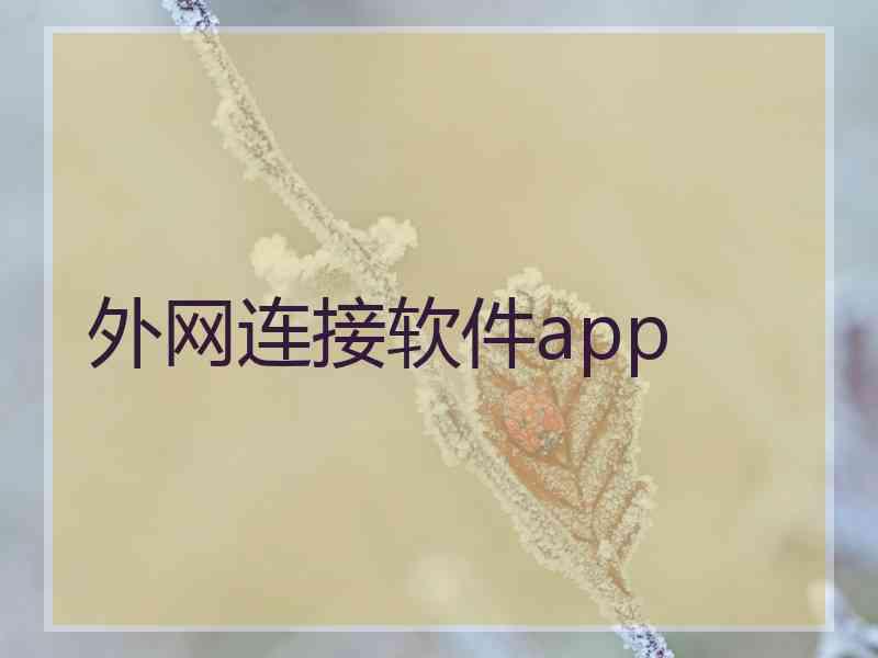 外网连接软件app