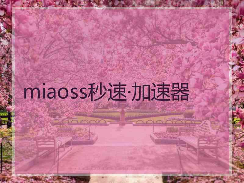 miaoss秒速·加速器