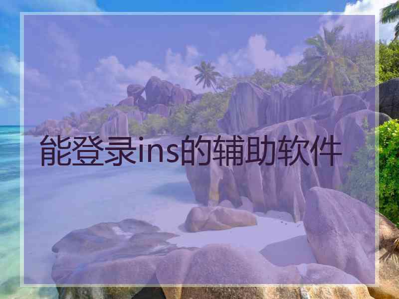 能登录ins的辅助软件