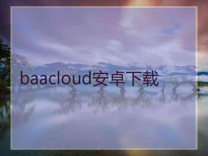 baacloud安卓下载