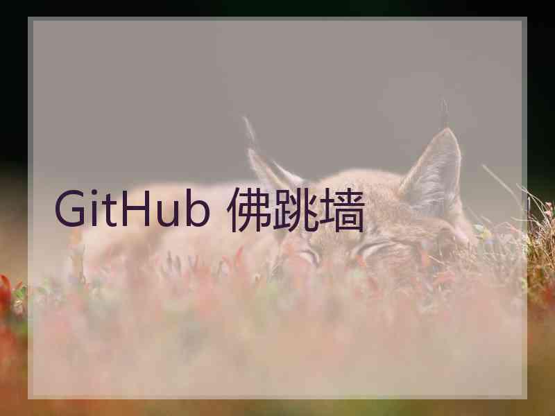 GitHub 佛跳墙