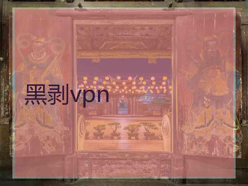 黑剥vpn