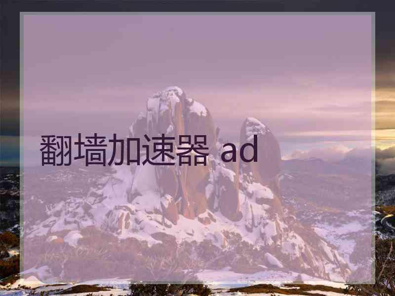 翻墙加速器 ad