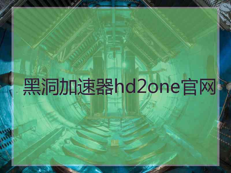 黑洞加速器hd2one官网