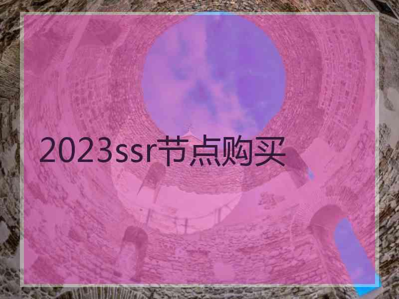 2023ssr节点购买