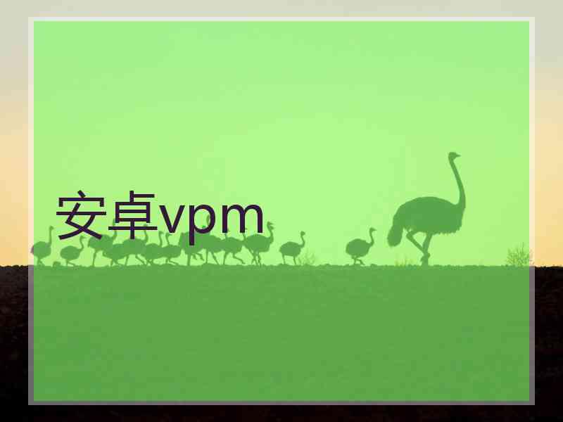 安卓vpm