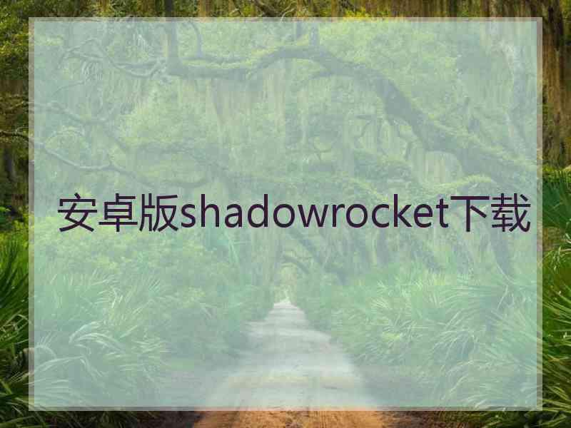 安卓版shadowrocket下载