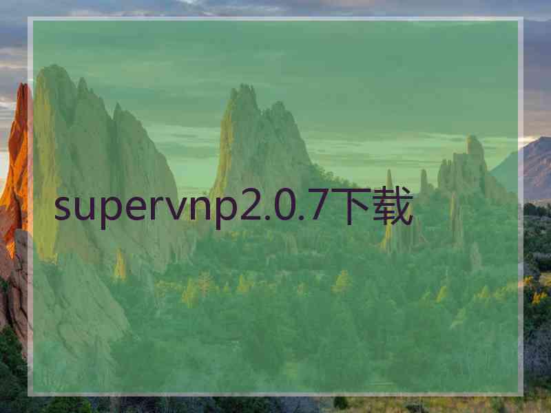 supervnp2.0.7下载