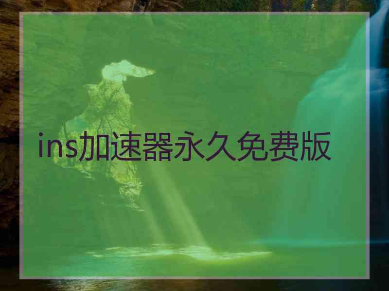 ins加速器永久免费版