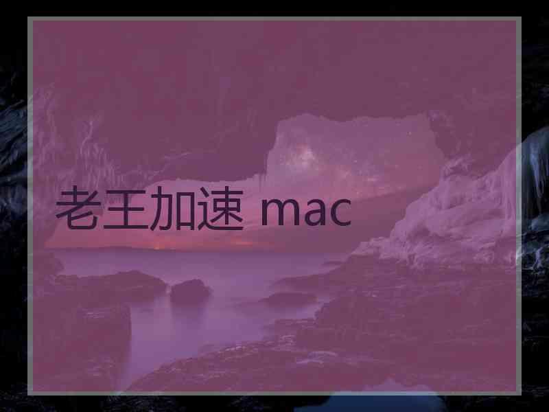 老王加速 mac