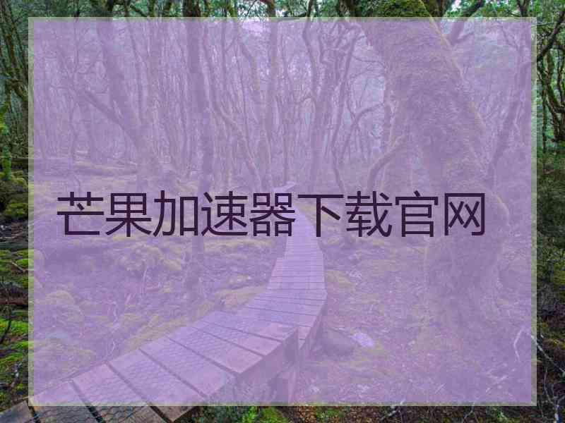 芒果加速器下载官网