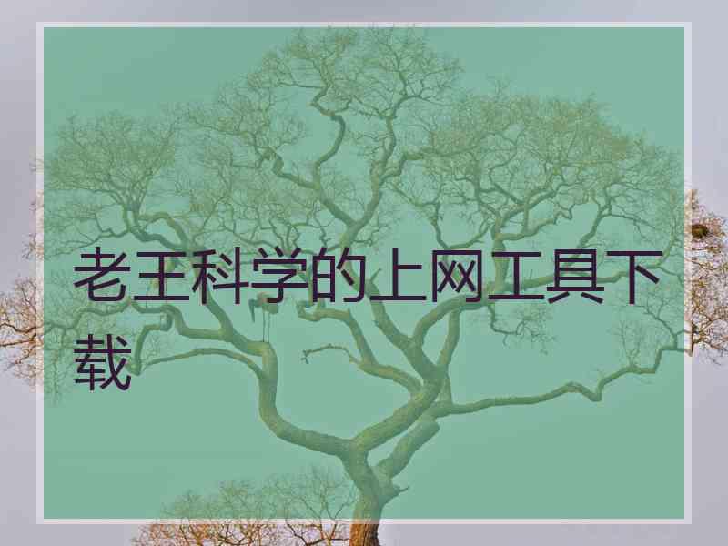 老王科学的上网工具下载