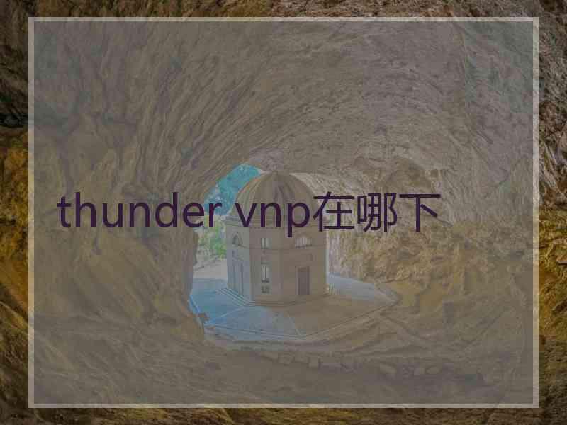 thunder vnp在哪下