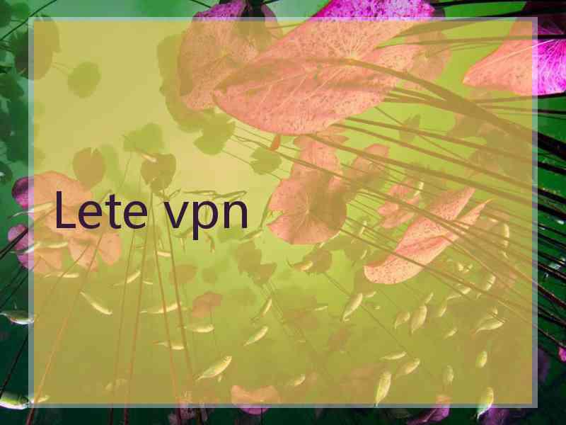 Lete vpn