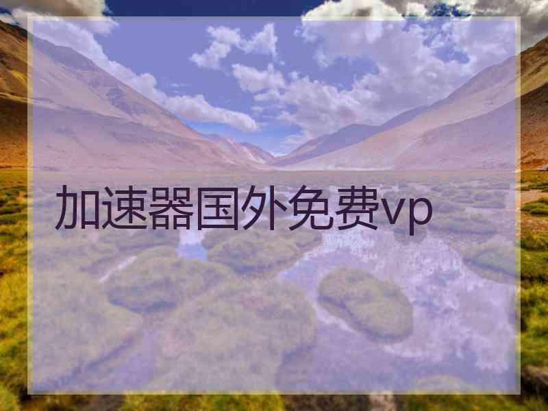 加速器国外免费vp